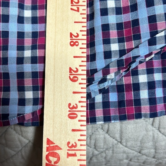 TailorByrd Navy/LtBlue/Pink Plaid Mens LS Shirt Sz XL - Picture 13 of 14